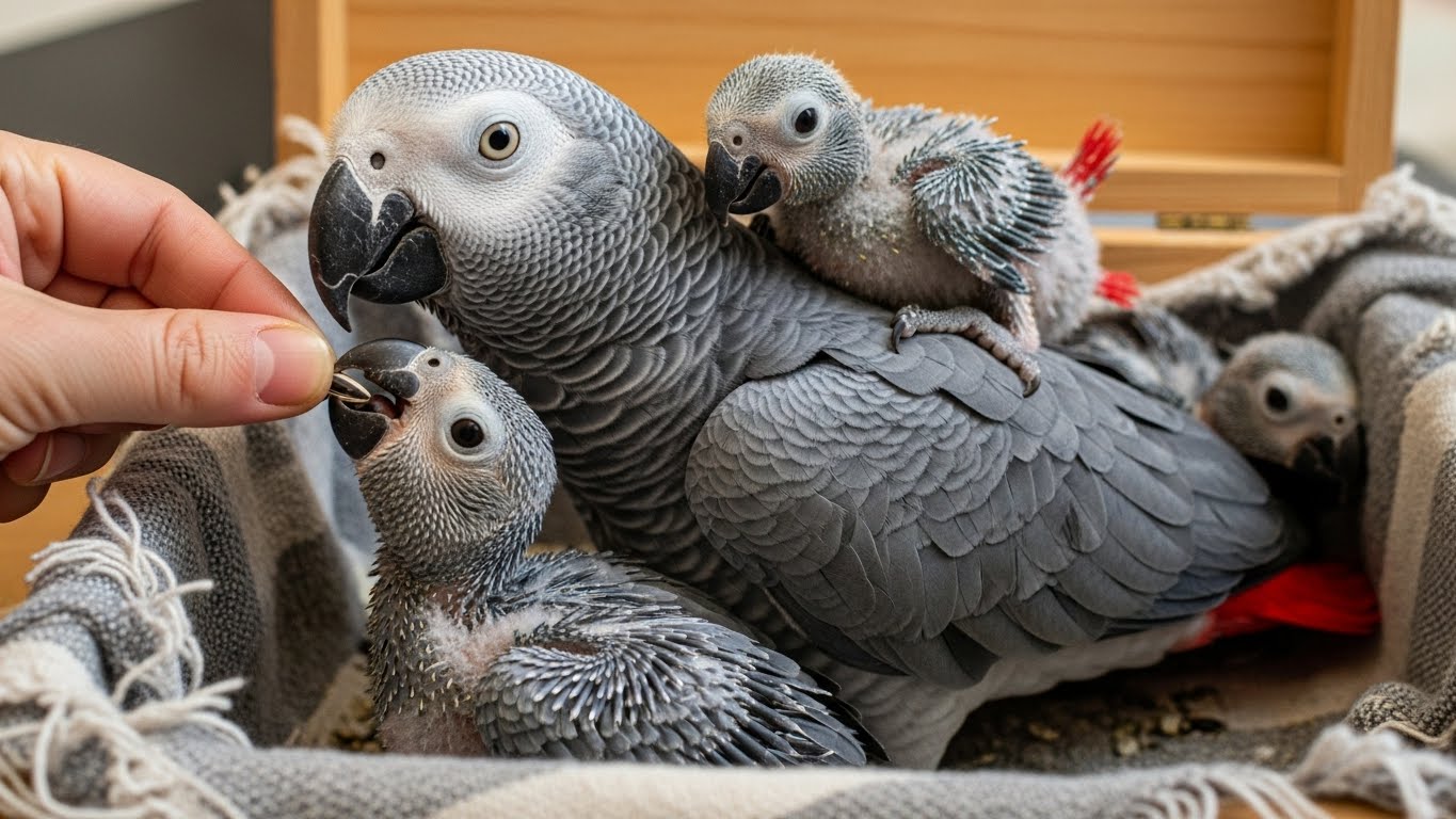 Hand-Fed Baby African Grey Parrots for sale